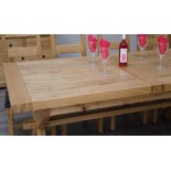 Deluxe Oak X Leg Twin Leaf  Extendable Dining Table